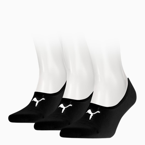Calcetines invisibles PUMA Footie 3 pares, black, large-MEX