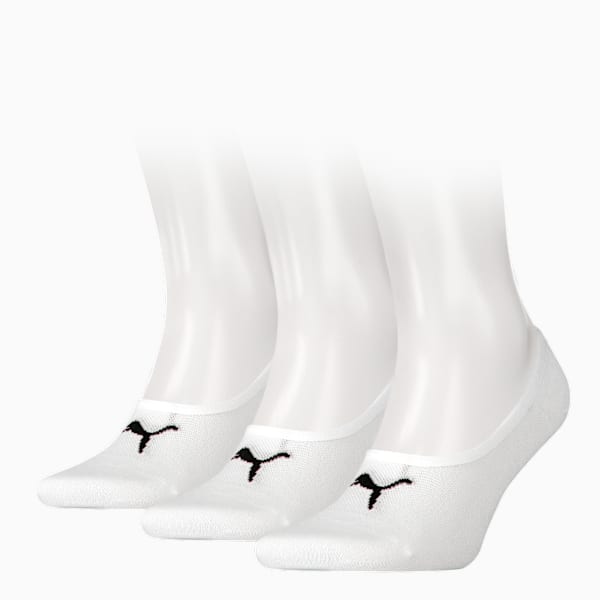 Calcetines invisibles PUMA Footie 3 pares, white, large-MEX