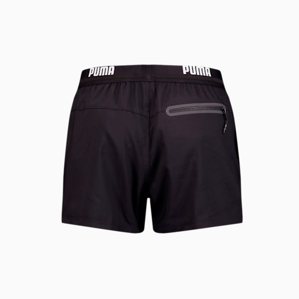 PUMA  Logo Men's Short Length Swimming Shorts, black, large-MEX
