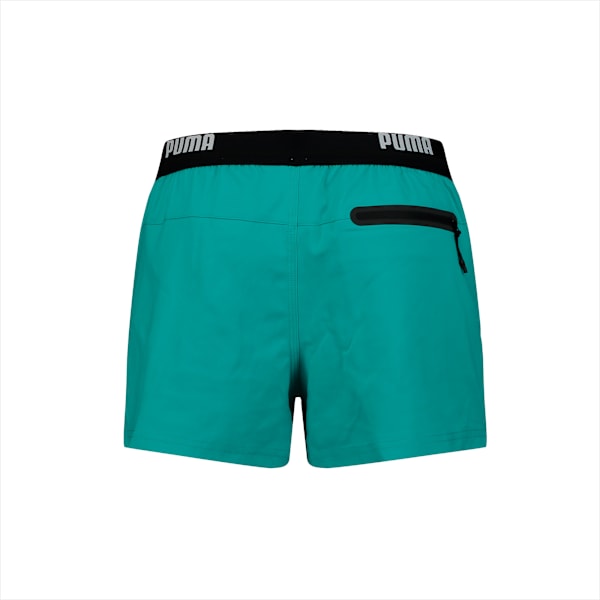 PUMA  Logo Men's Short Length Swimming Shorts, aqua, large-ZAF