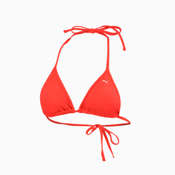 Top de Bikini Mujer PUMA Swim, red, large-MEX