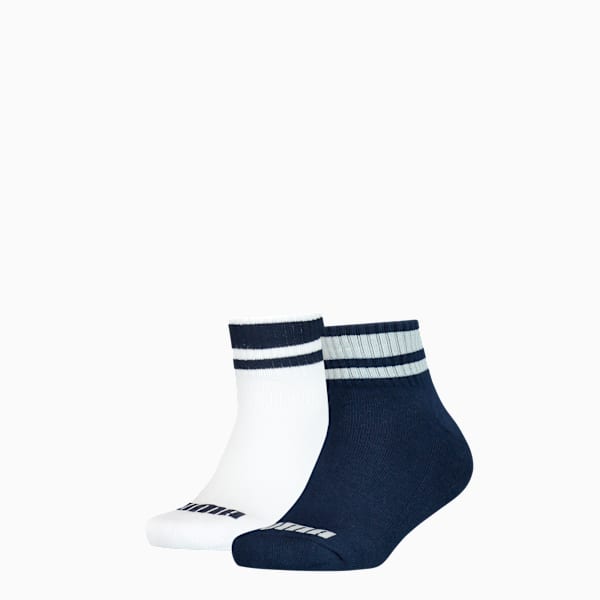 Medias tobilleras PUMA Clyde junior, pack de 2 pares, blue / white, large-ARG