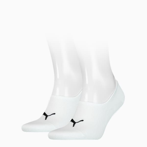 Medias invisibles de talle alto unisex PUMA, white, large-ARG