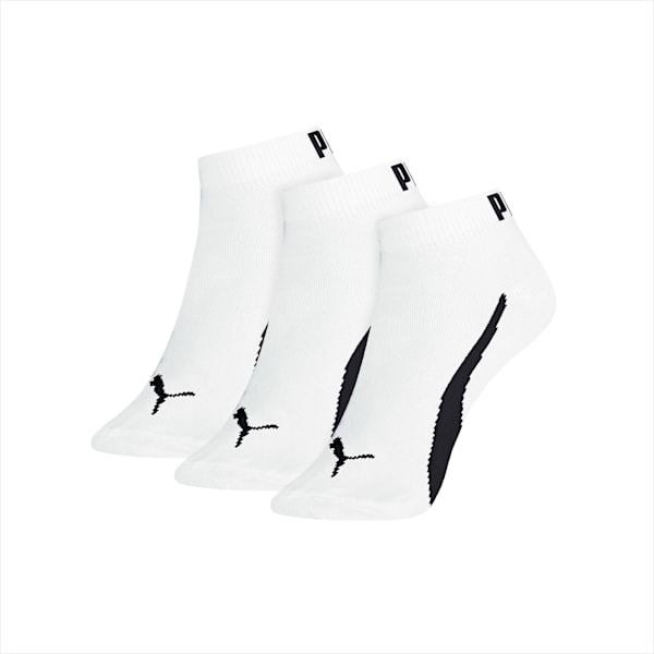 Meia Sapatilha Masculina (3 Pares), White/Black, large-BRA