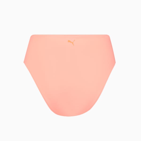 PUMA Swim High Waist Women's Bikini Bottom, peach, large-ZAF