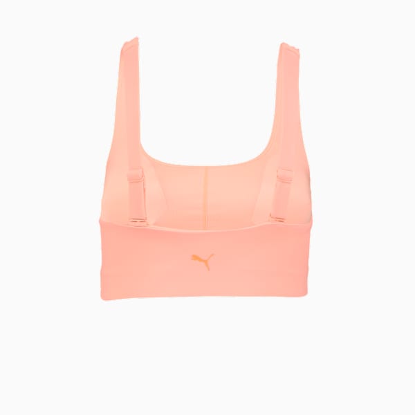 PUMA Swim Scoop Neck Women's Bikini Top, peach, large-ZAF