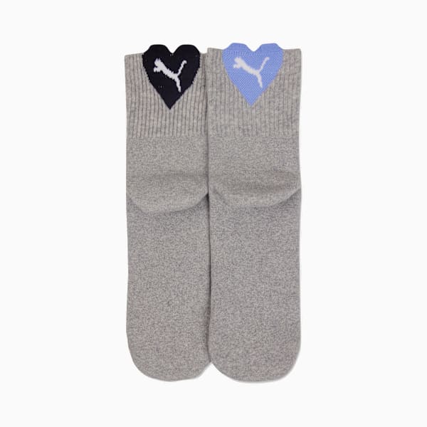 Medias para Mujer 2 Pack, grey melange / purple, large-ARG