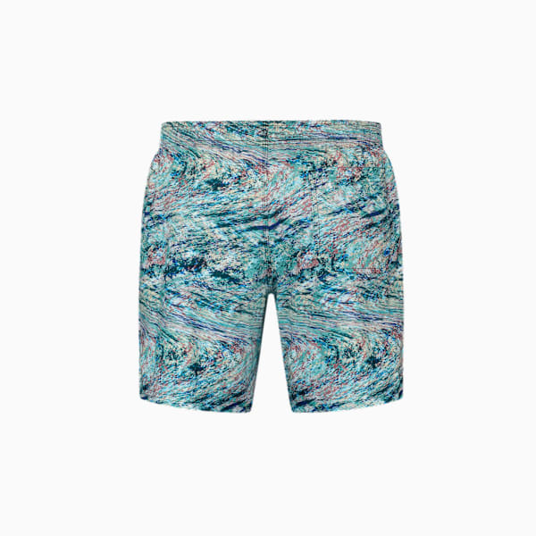 PUMA Swim Men's Printed Mid-Length Short, Multicolor, large-MEX