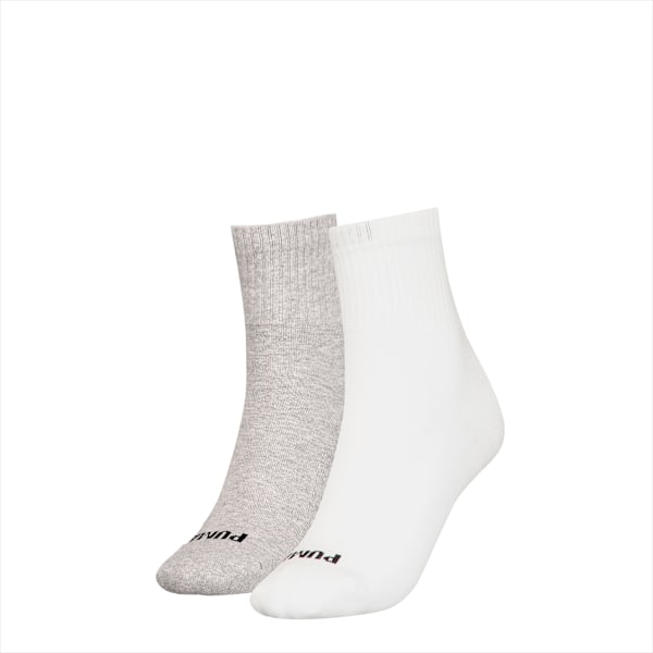 Calcetas PUMA Mujer Cortas 2 pack, white combo, large-MEX