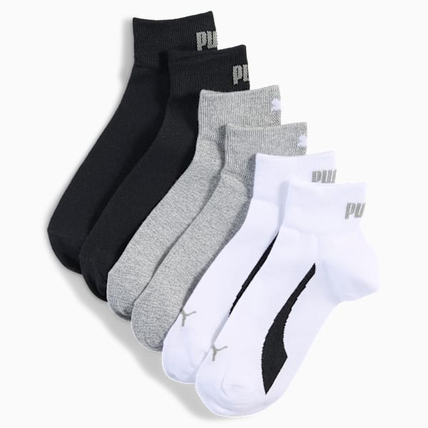 Calcetines unisex (paquete de 3), white / grey / black, large-MEX