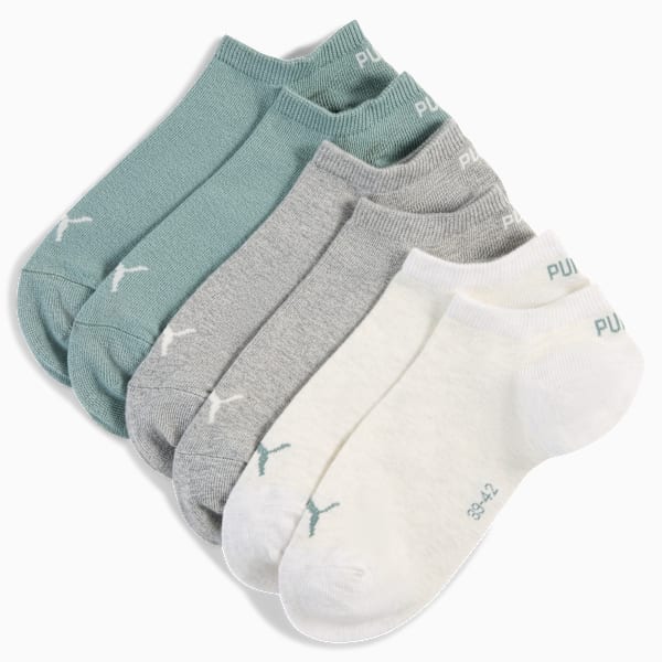 Medias unisex (pack de 3), green / grey, large-ARG