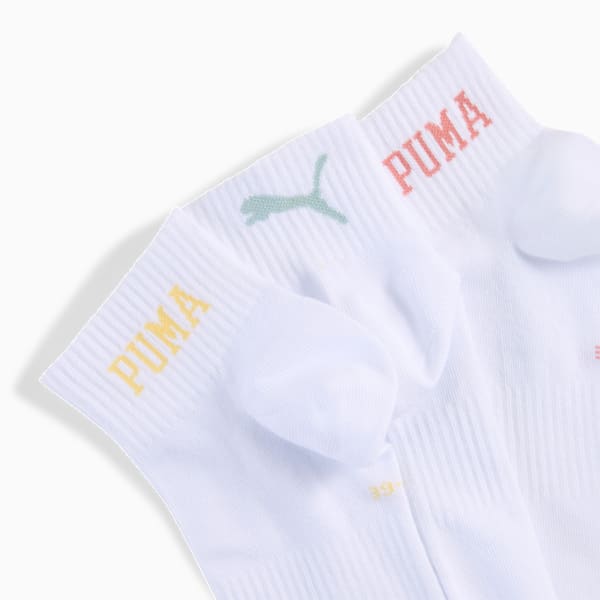 Logo Quarter Socks Unisex (3-pack), white combo, large-MEX