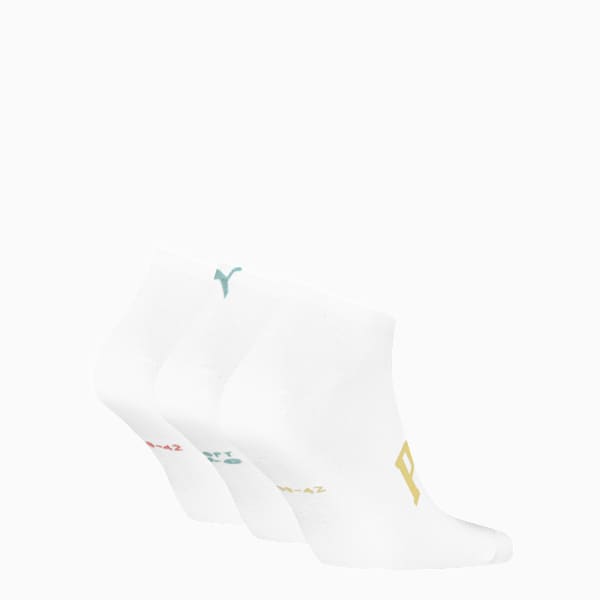 Medias invisibles con logo PUMA pares de 3, white combo, large-ARG