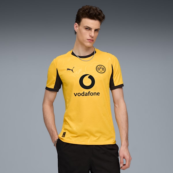 BVB Cup Jersey Replica, Yellow Sizzle-PUMA Black, large-ZAF