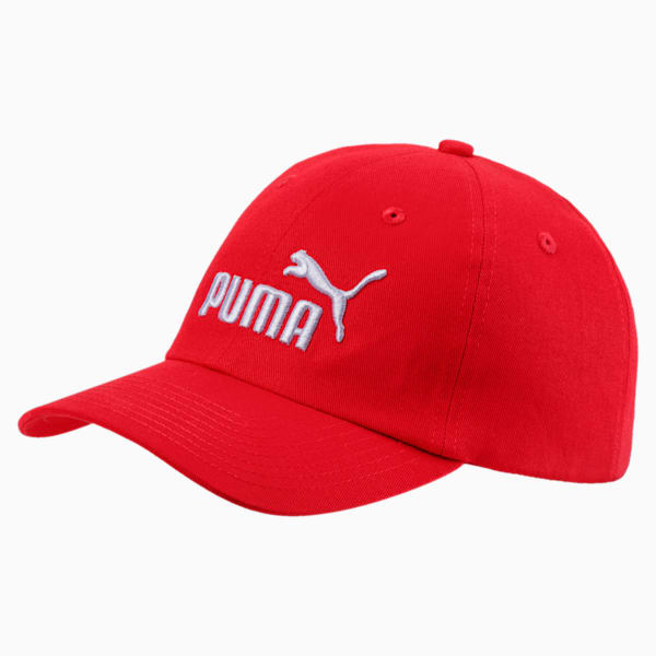 Essentials Woven Cap Kids, Flame Scarlet-N.1 White, large-ZAF