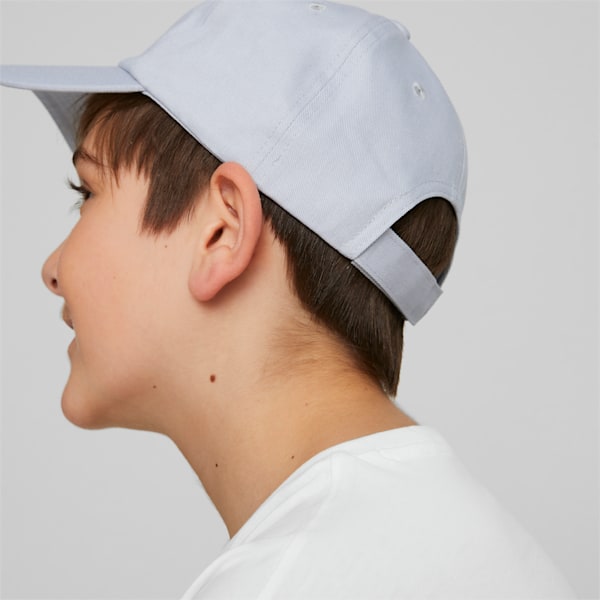 Essentials Woven Cap Kids, Platinum Gray, large-ZAF
