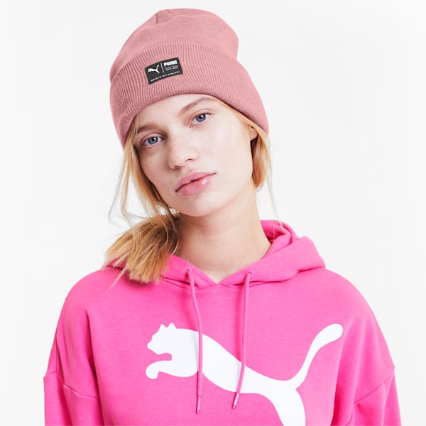 Archive Heather Beanie, Foxglove, large-ZAF
