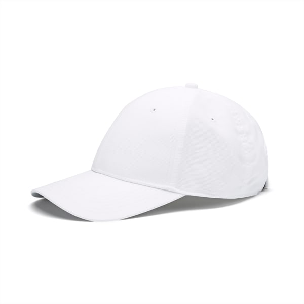 Cresting Adjustable Men's Golf Cap, Bright White, large-ZAF