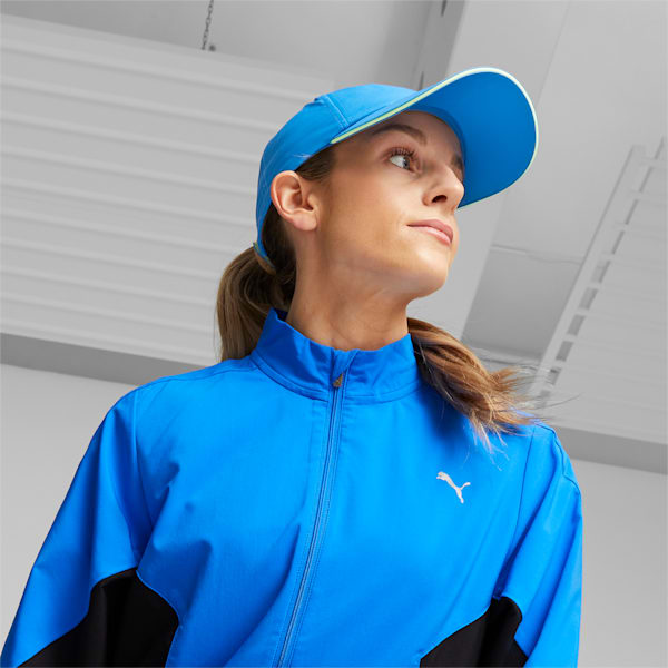 Essentials Running Cap, Ultra Blue-Speed Green, large-ZAF