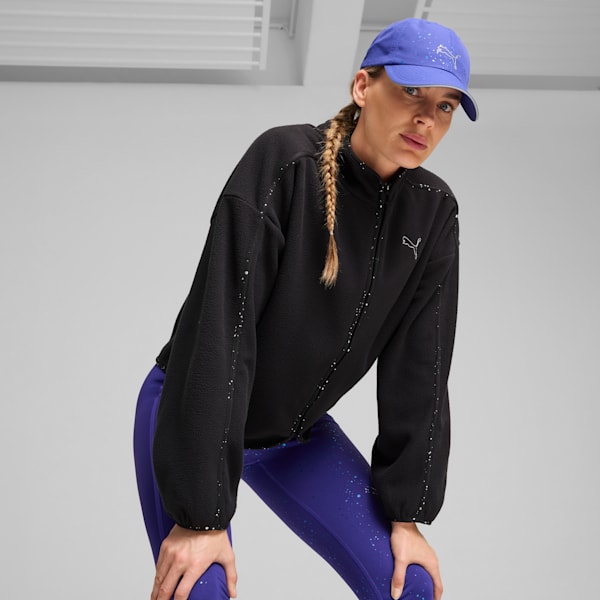 Quick Dry Running Cap Women, Lapis Lazuli-Intergalactic, large-ZAF