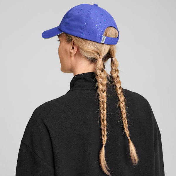 Quick Dry Running Cap Women, Lapis Lazuli-Intergalactic, large-ZAF