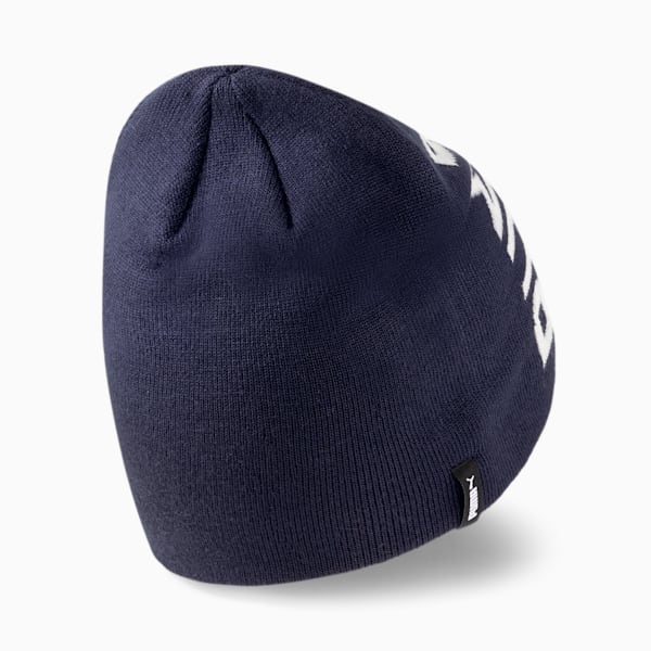 Essentials Classic Cuffless Beanie, Peacoat-Puma White, large-ZAF