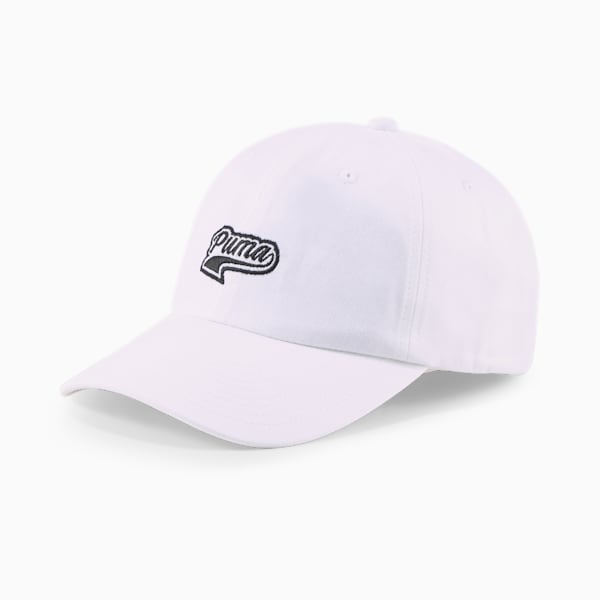 Script Logo Cap, Puma White, large-ZAF