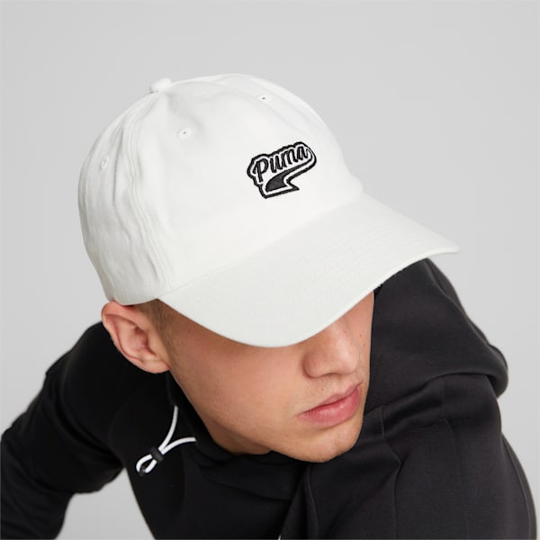 Script Logo Cap, Puma White, large-ZAF