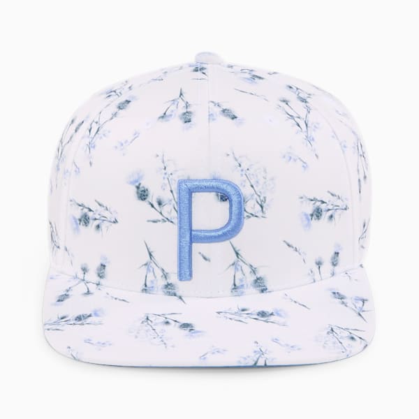 Lowlands P Snapback Golf Cap Men, Bright White-Lavendar Pop, large-ZAF