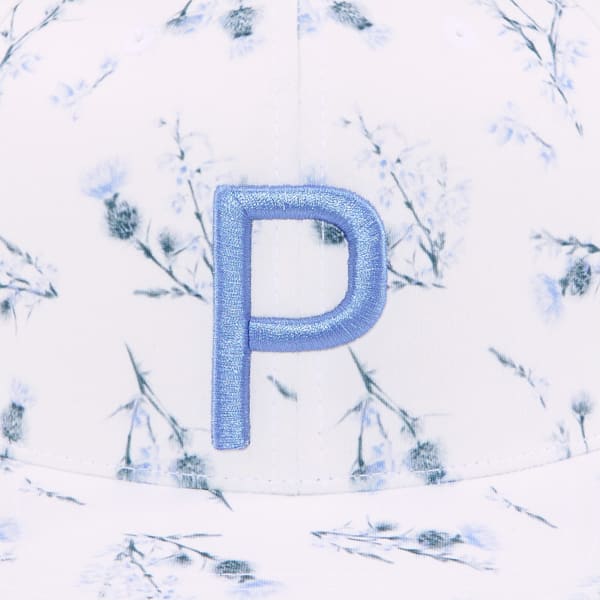 Lowlands P Snapback Golf Cap Men, Bright White-Lavendar Pop, large-ZAF