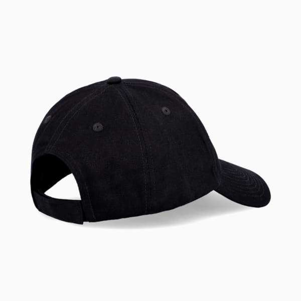 Essentials No.1 Cap, PUMA Black-Gold No1 Logo, large-ZAF