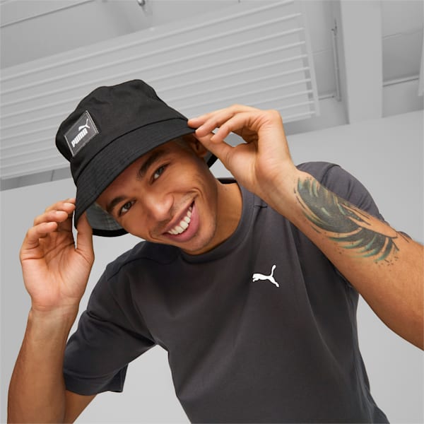 Gorra de pescador Core, PUMA Black-Platinum Gray, large-ARG