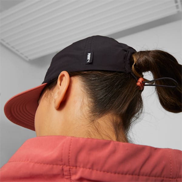 PUMA x FIRST MILE Running Cap, PUMA Black-Astro Red, large-ZAF