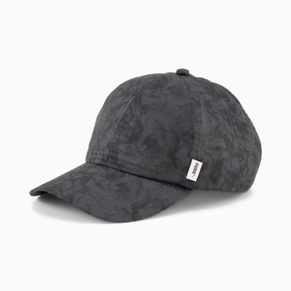 Ponytail Running Cap Women, PUMA Black-AOP, large-ZAF