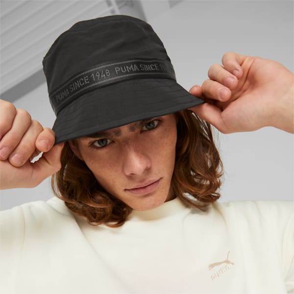 PRIME Colourblocked Bucket Hat, PUMA Black-Classic Block, large-ZAF