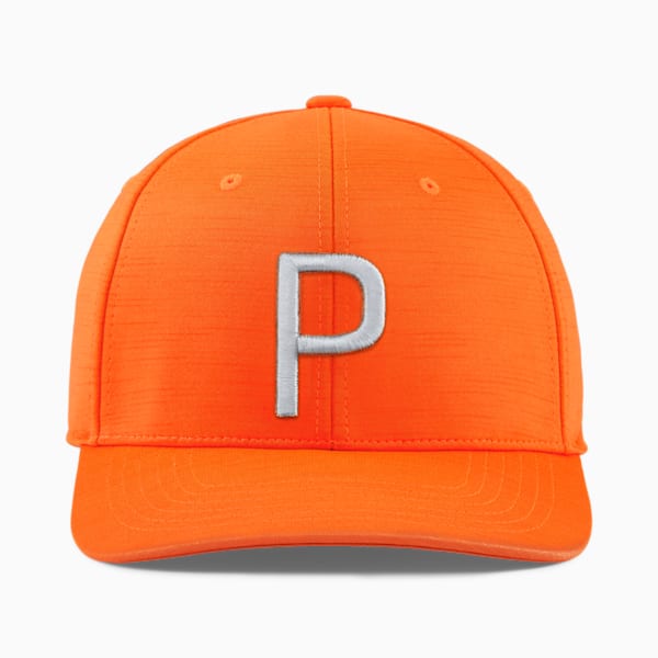 P Golf Cap, Rickie Orange-Cool Mid Gray, large-ZAF