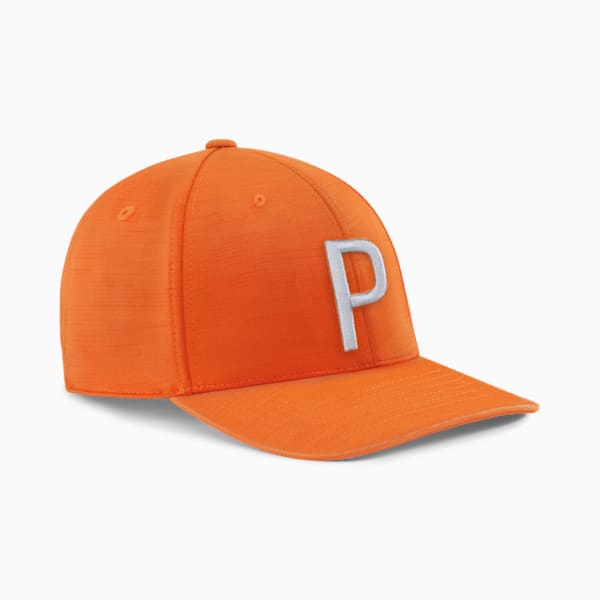 P Golf Cap, Rickie Orange-Cool Mid Gray, large-ZAF