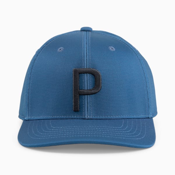 P Golf Cap, Lake Blue-Navy Blazer, large-ZAF