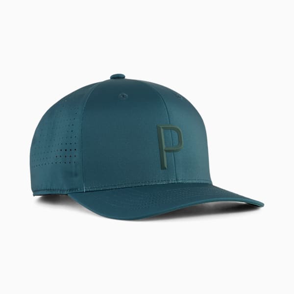 Tech P Snapback Golf Cap Men, Green Terrain, large-ZAF