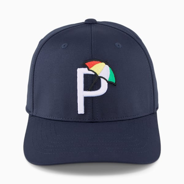 Palmer P Golf Cap, Navy Blazer-White Glow, large-MEX