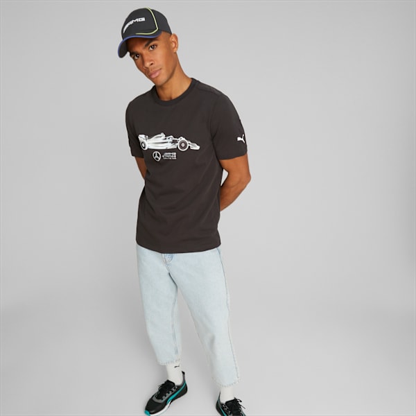 Gorra automovilística de Mercedes-AMG Petronas, PUMA Black, large-ARG