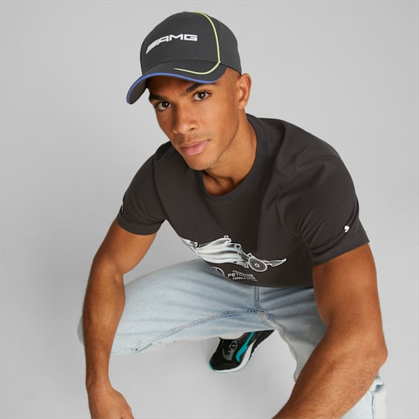 Gorra automovilística de Mercedes-AMG Petronas, PUMA Black, large-ARG