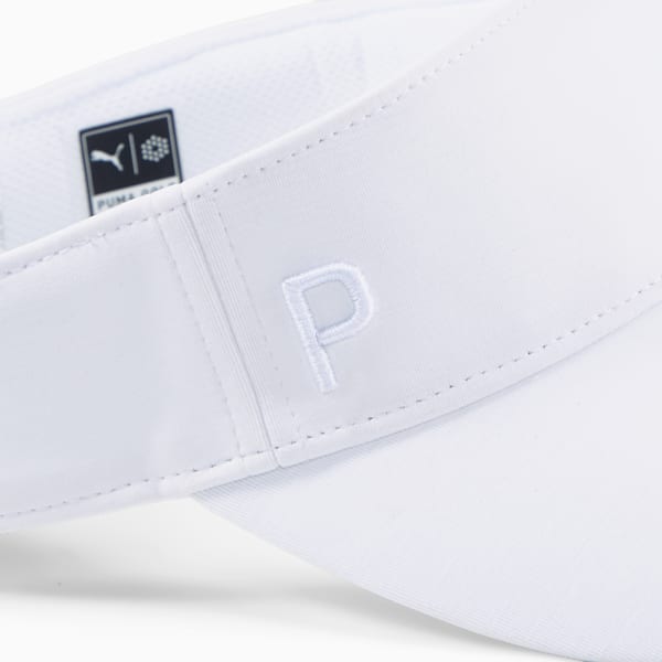P Golf Visor Women, White Glow, large-ZAF