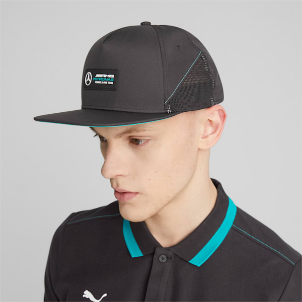 Mercedes-AMG PETRONAS Flat Brim Cap, PUMA Black, large-ZAF