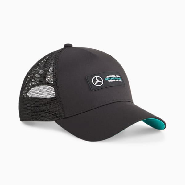 Mercedes-AMG PETRONAS Trucker Cap, PUMA Black, large-ZAF
