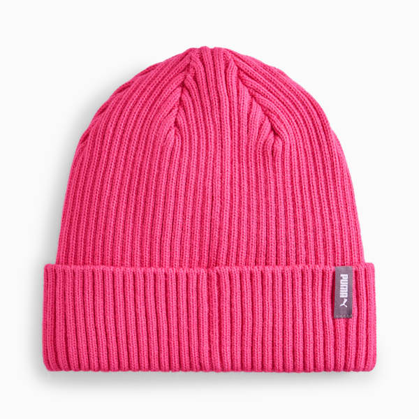 Gorro de lana clásico con dobladillo, PUMA Pink, large-MEX