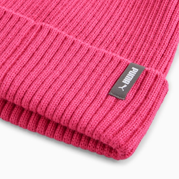 Gorro de lana clásico con dobladillo, PUMA Pink, large-MEX