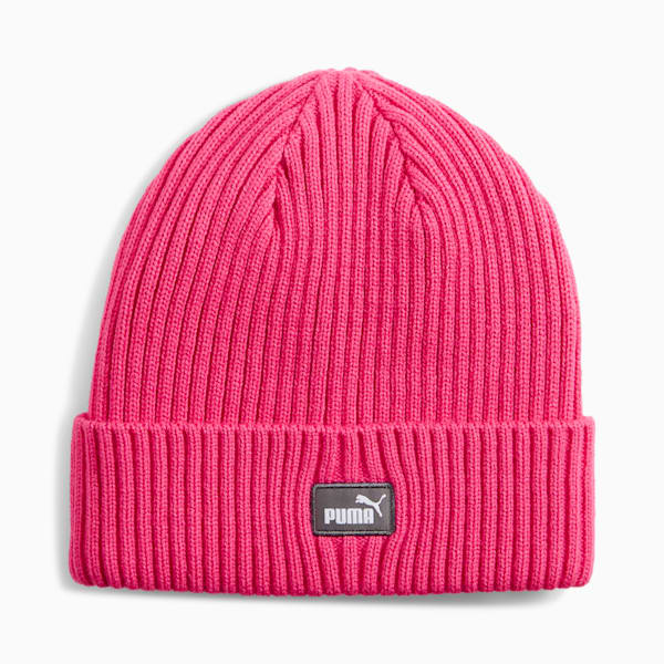 Gorro de lana clásico con dobladillo, PUMA Pink, large-MEX