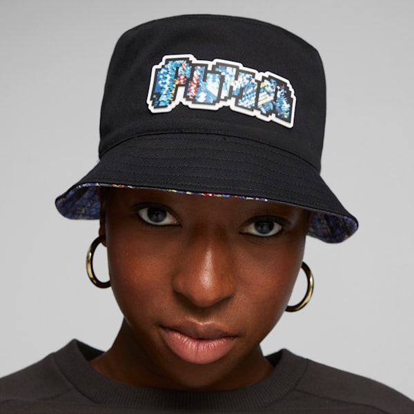 Hometown Heroes Tokyo Reversible Bucket Hat, PUMA Black, large-ZAF