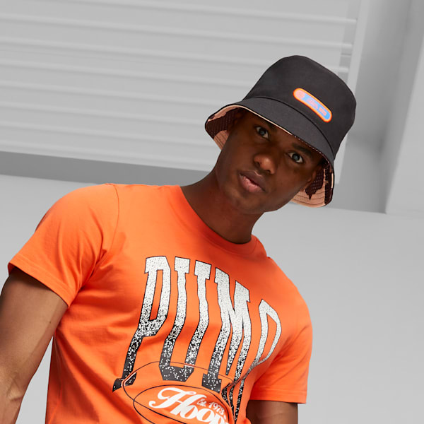 Clyde's Closet Basketball Bucket Hat, PUMA Black, large-ZAF